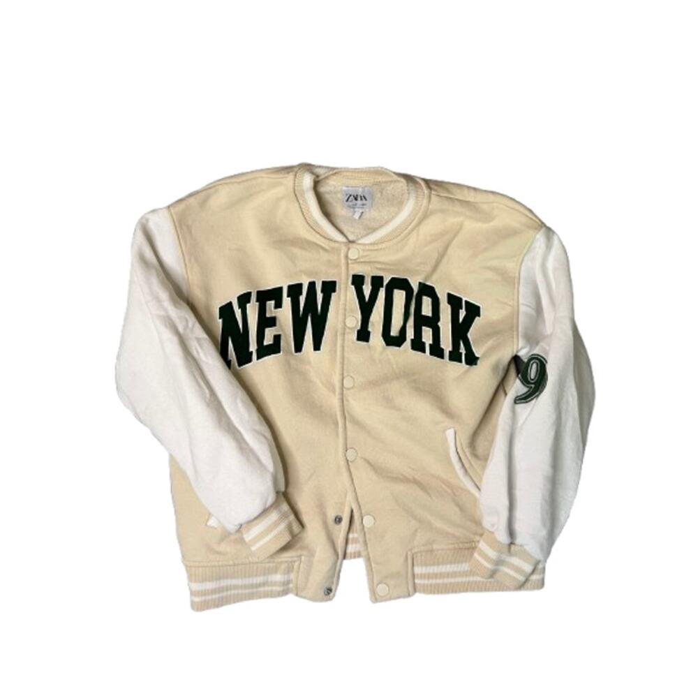Zara varsity-style youth bomber jacket New York logo 11-12 years